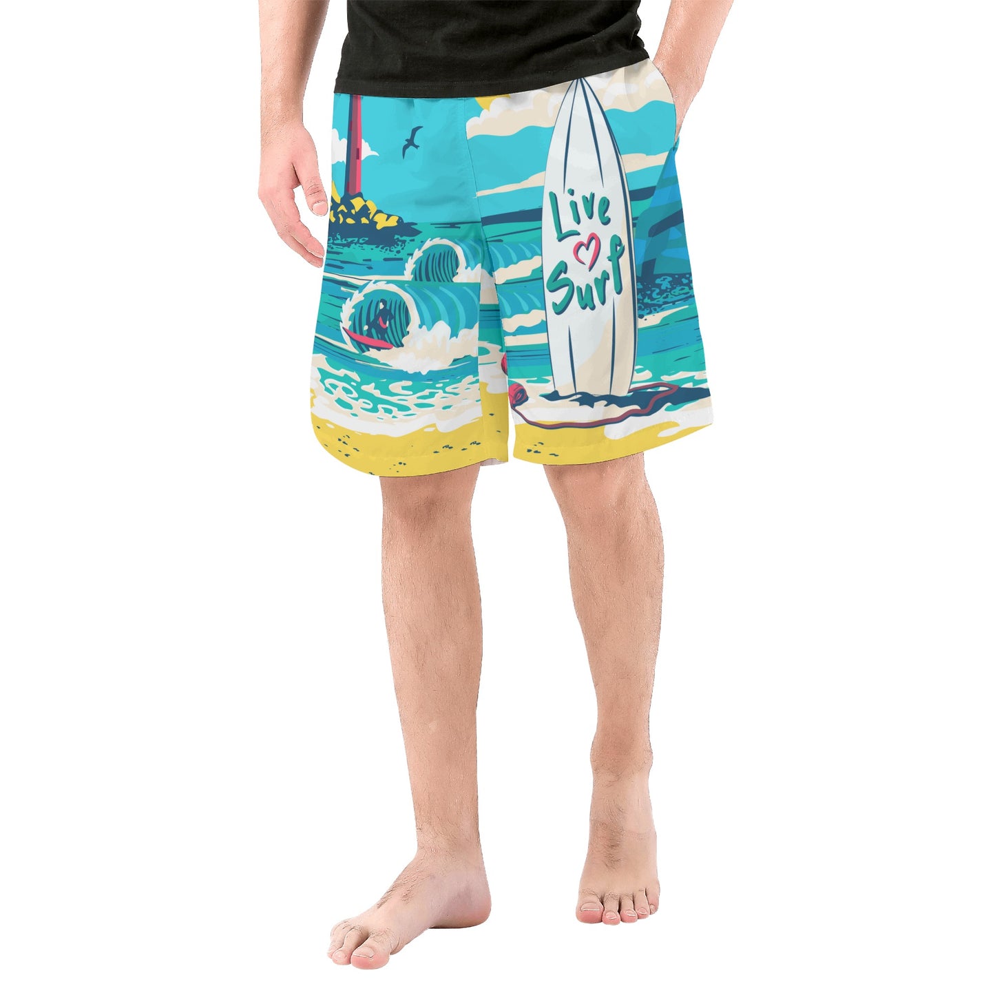 Men's All Over Print Board Shorts