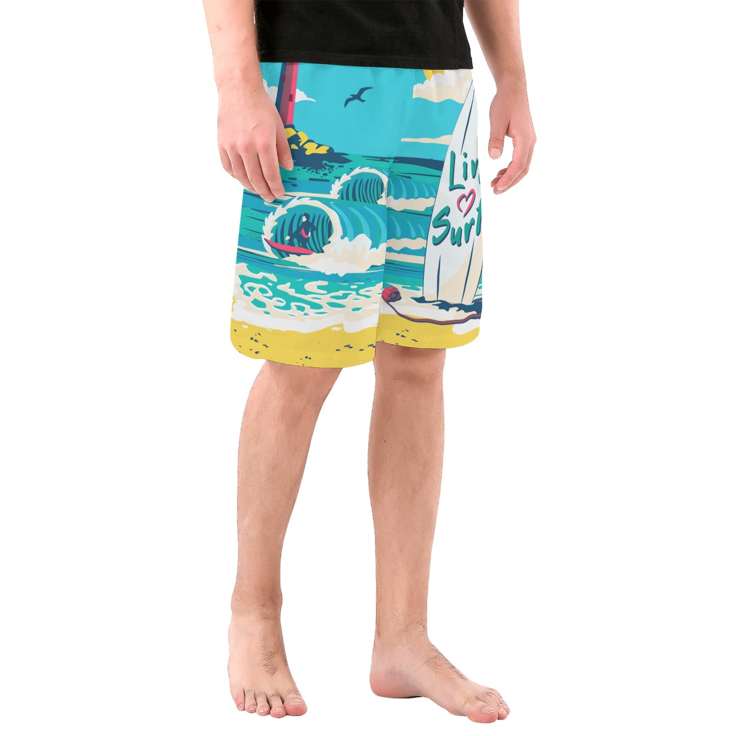 Men's All Over Print Board Shorts