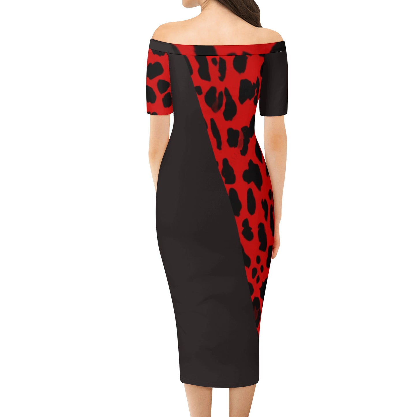 Women's Off The Shoulder Office Lady Dress