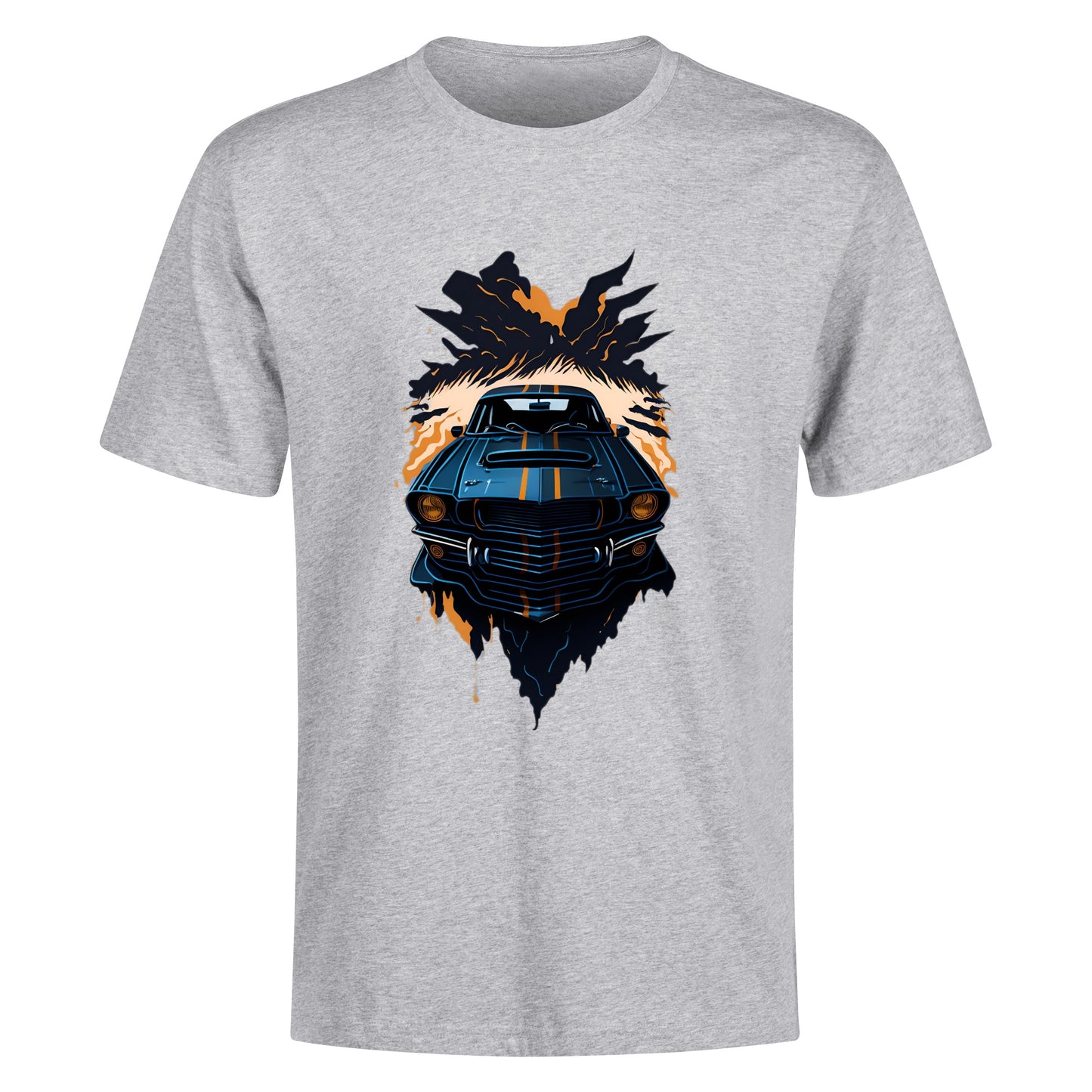 Men's Cotton Front Back Printing T Shirt