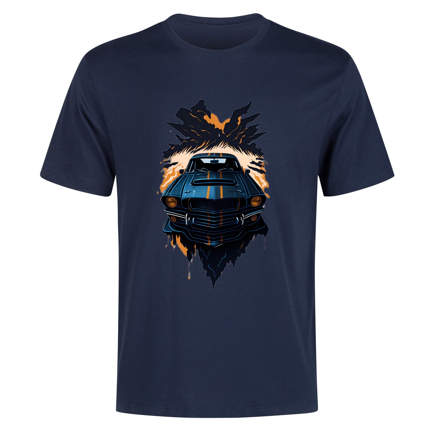 Men's Cotton Front Back Printing T Shirt