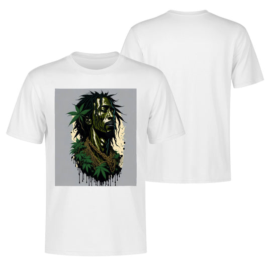 Men's Cotton Front Back Printing T Shirt