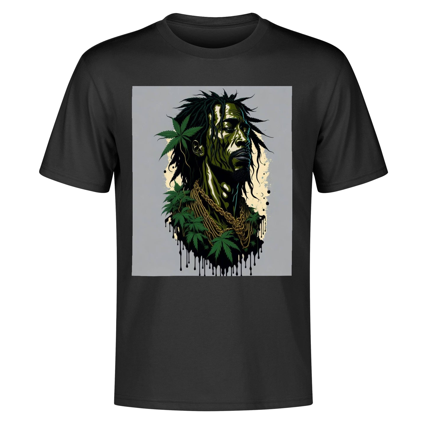 Men's Cotton Front Back Printing T Shirt