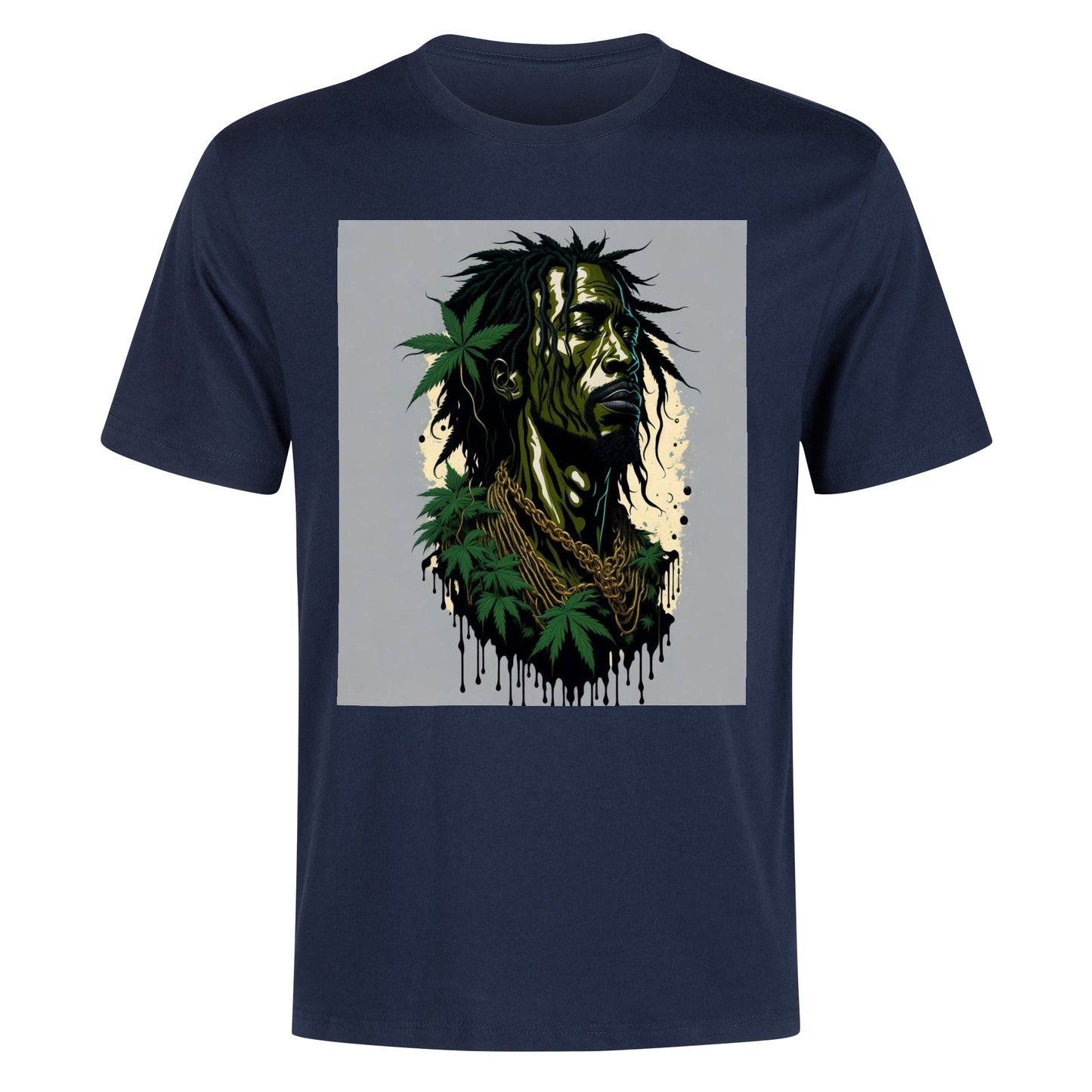 Men's Cotton Front Back Printing T Shirt