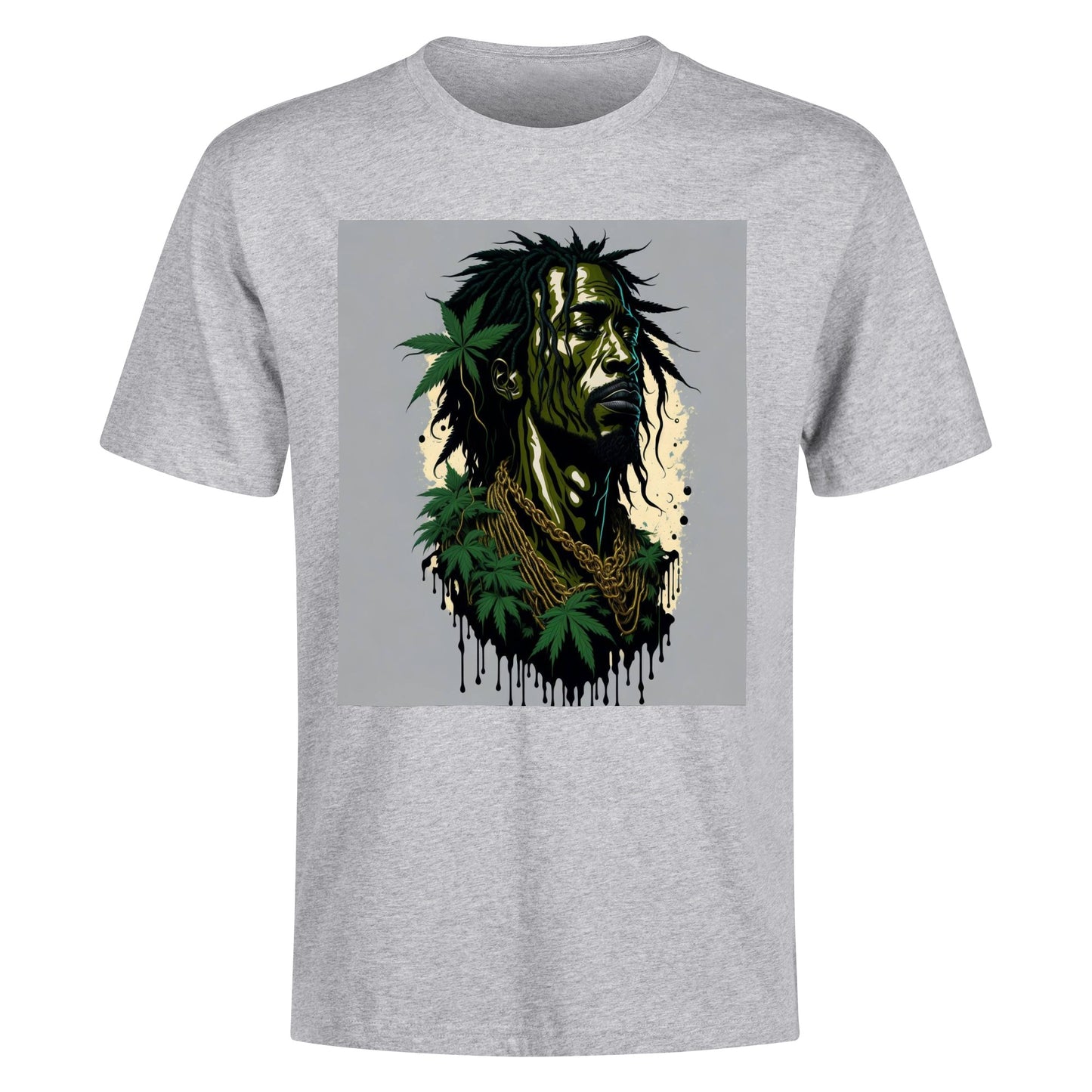 Men's Cotton Front Back Printing T Shirt