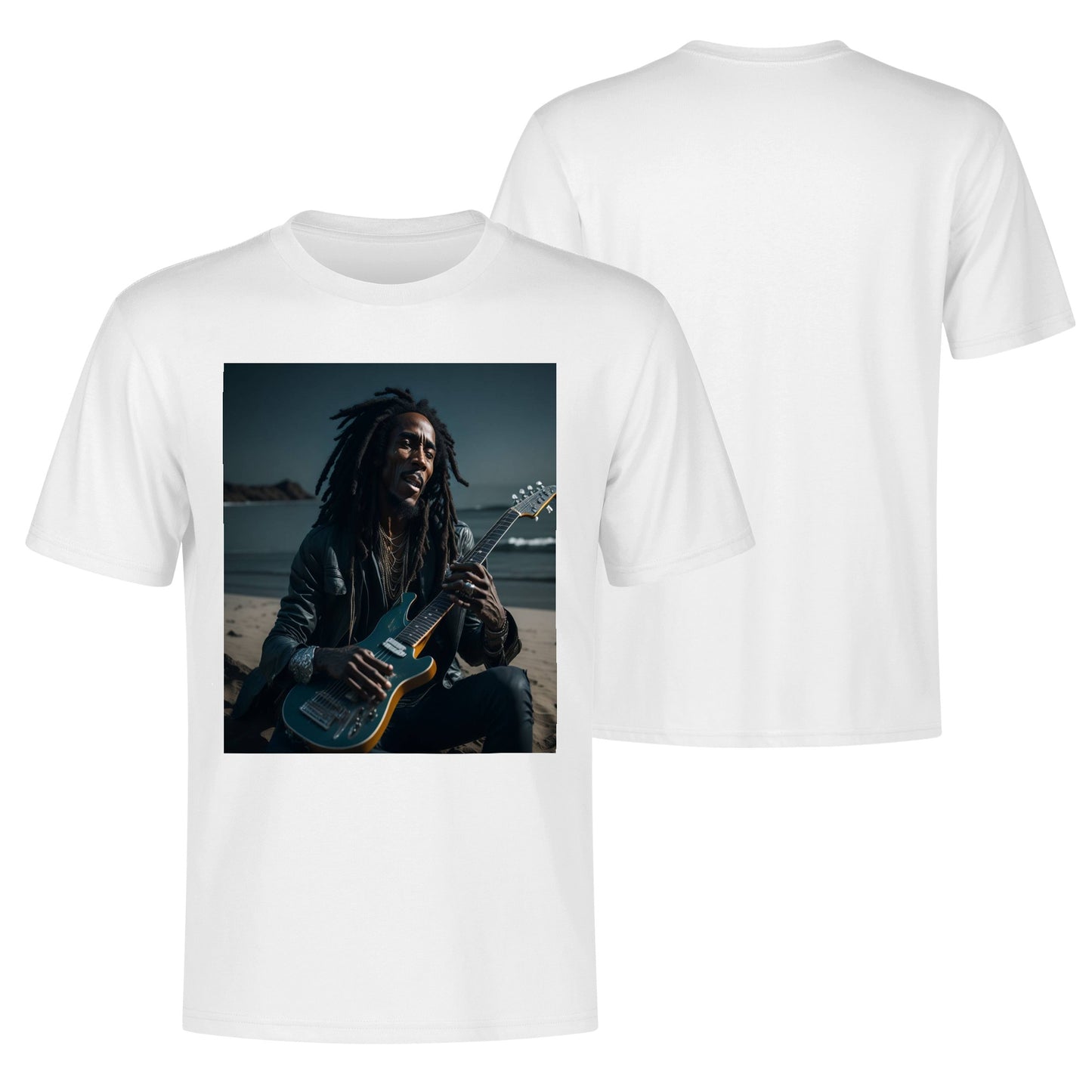 Men's Cotton Front Back Printing T Shirt