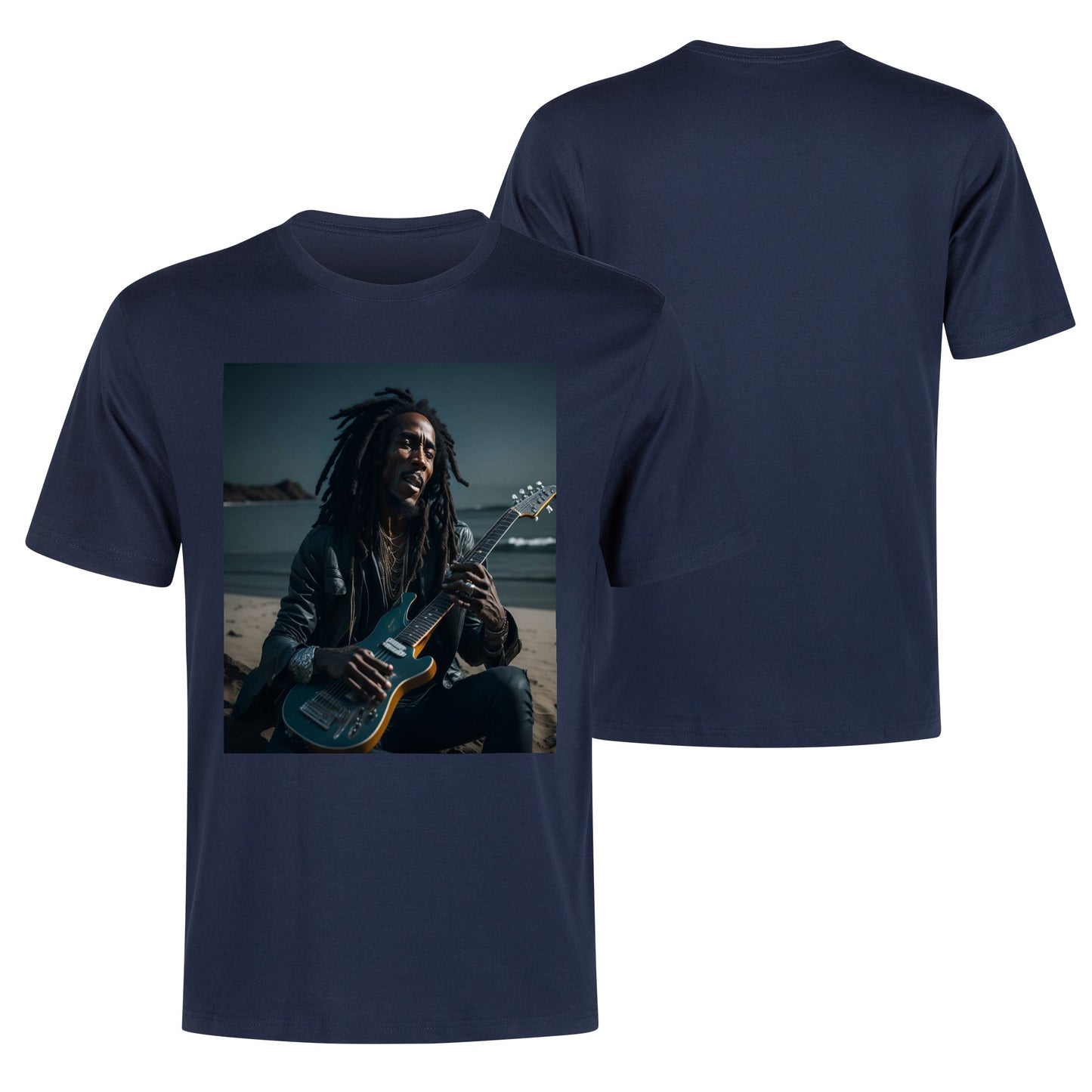 Men's Cotton Front Back Printing T Shirt