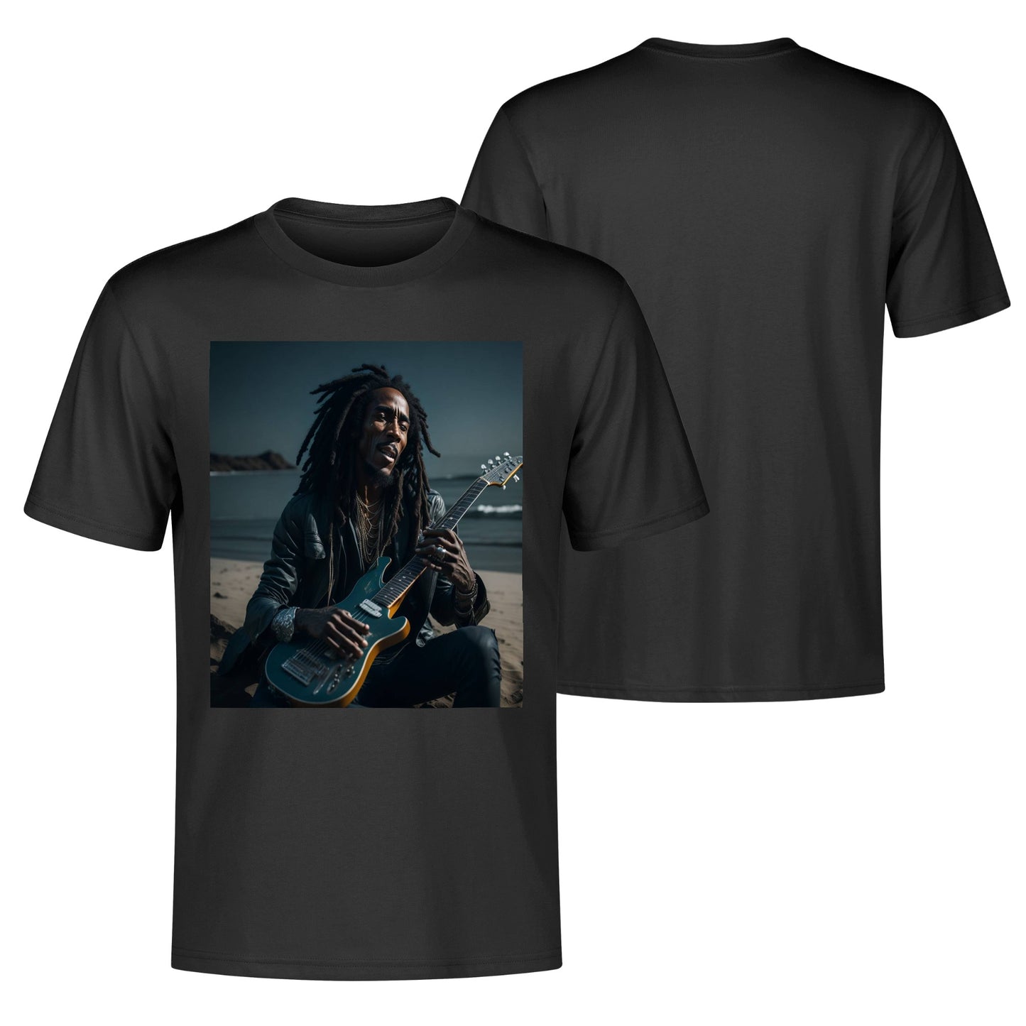 Men's Cotton Front Back Printing T Shirt