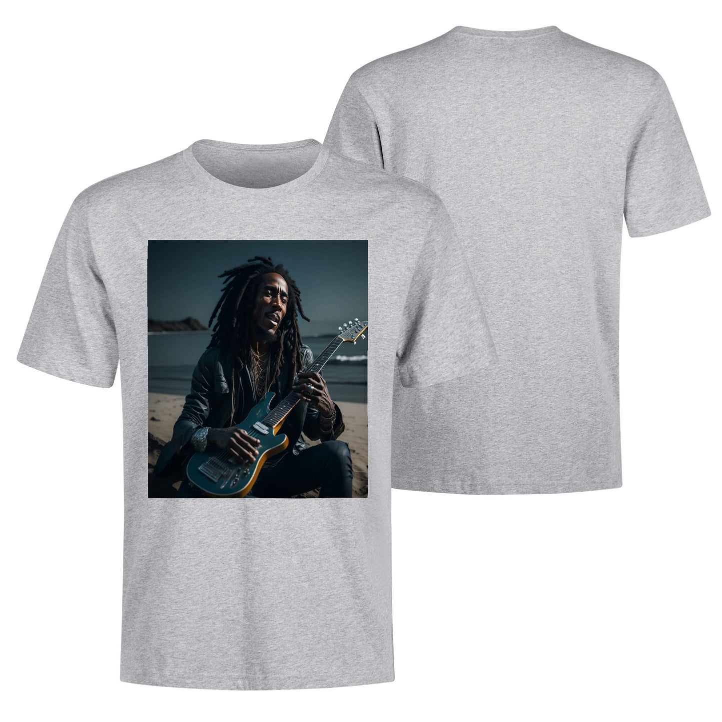 Men's Cotton Front Back Printing T Shirt