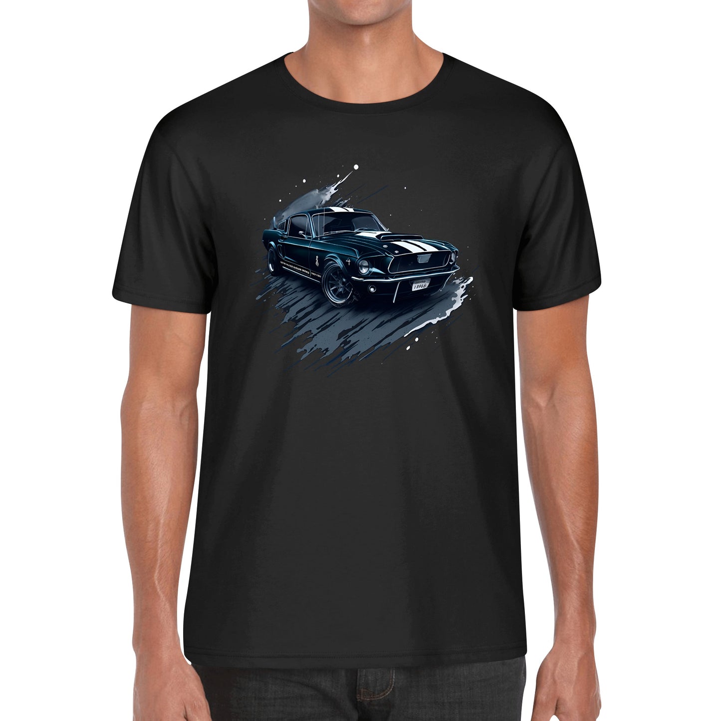 Men's Cotton Front Back Printing T Shirt