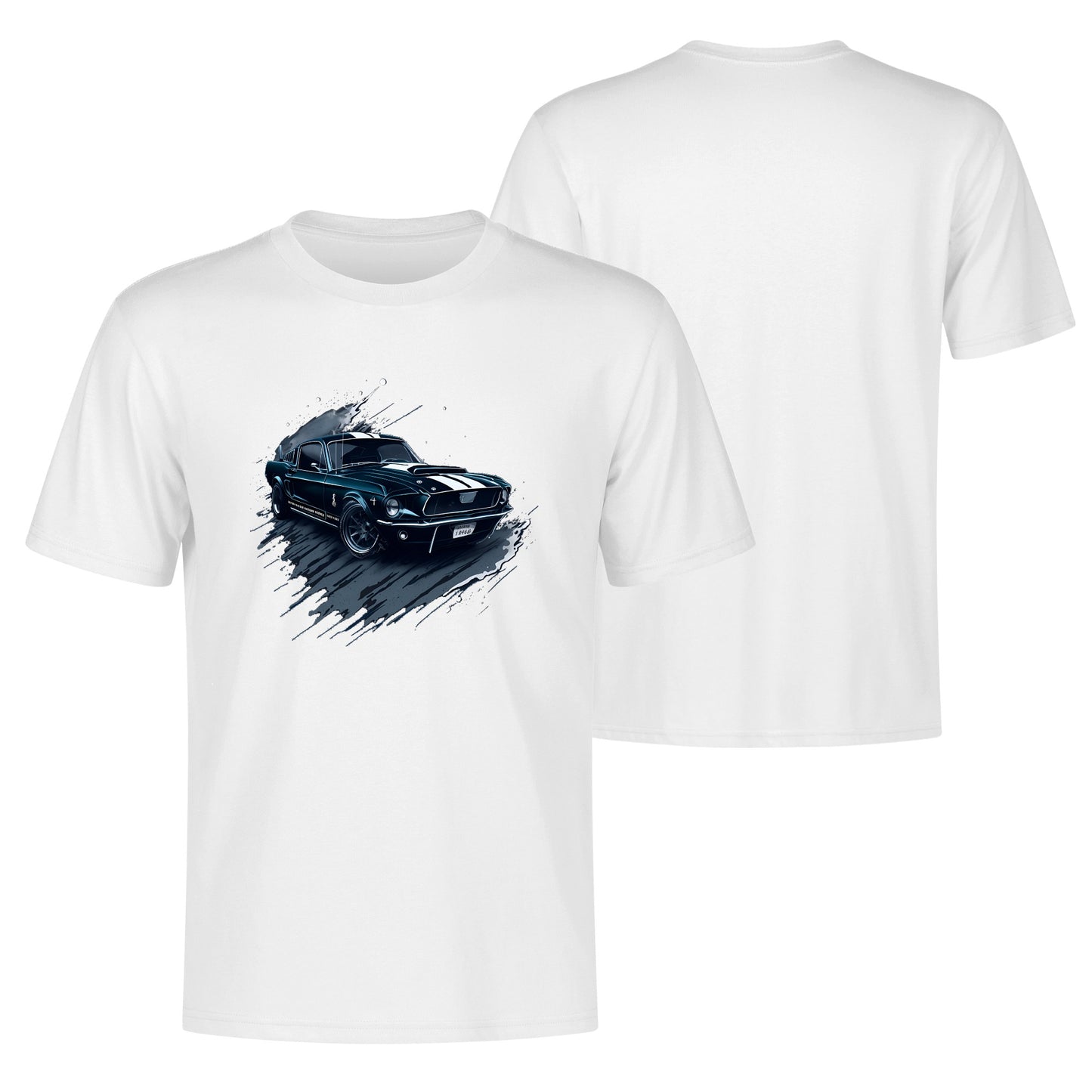 Men's Cotton Front Back Printing T Shirt