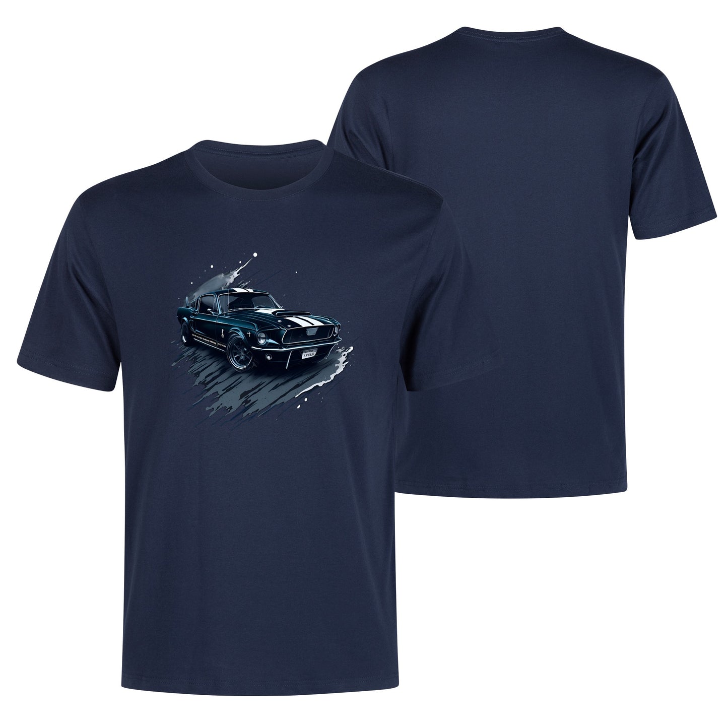 Men's Cotton Front Back Printing T Shirt
