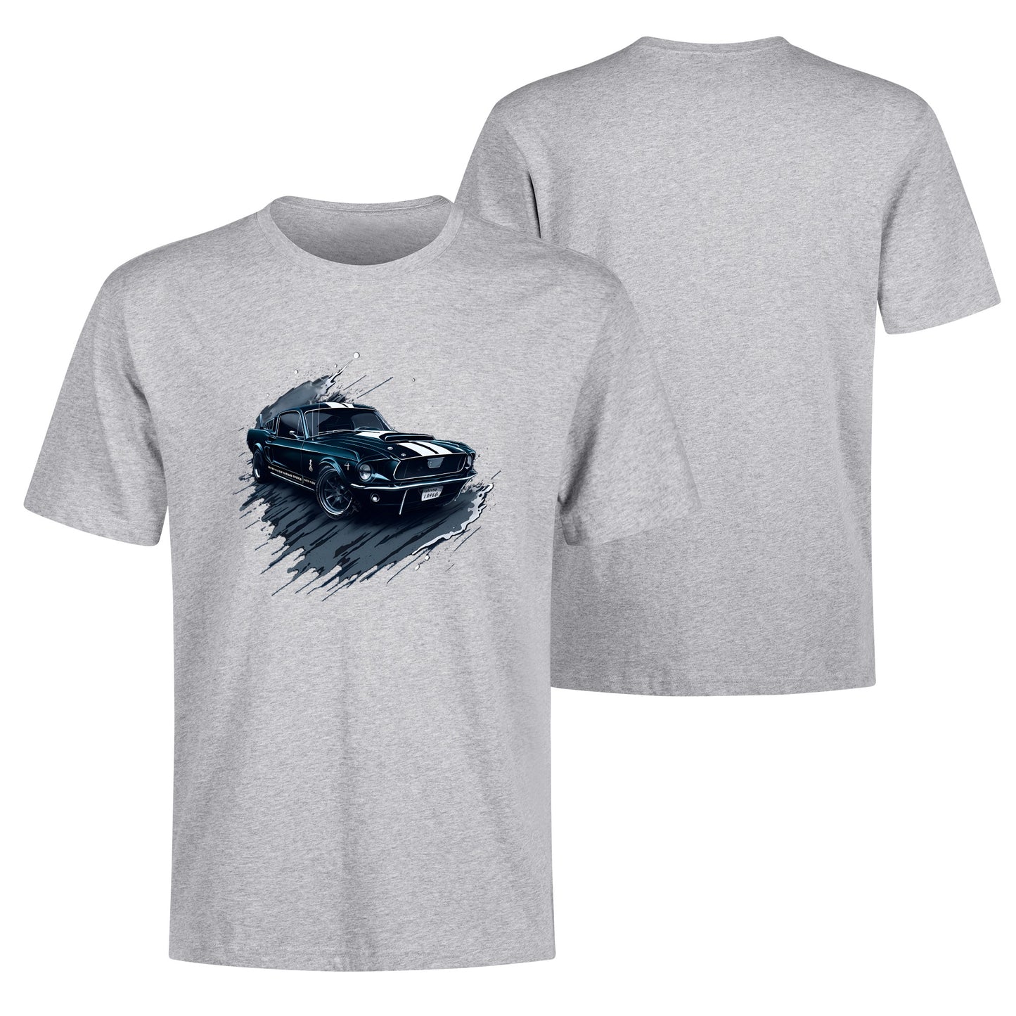 Men's Cotton Front Back Printing T Shirt