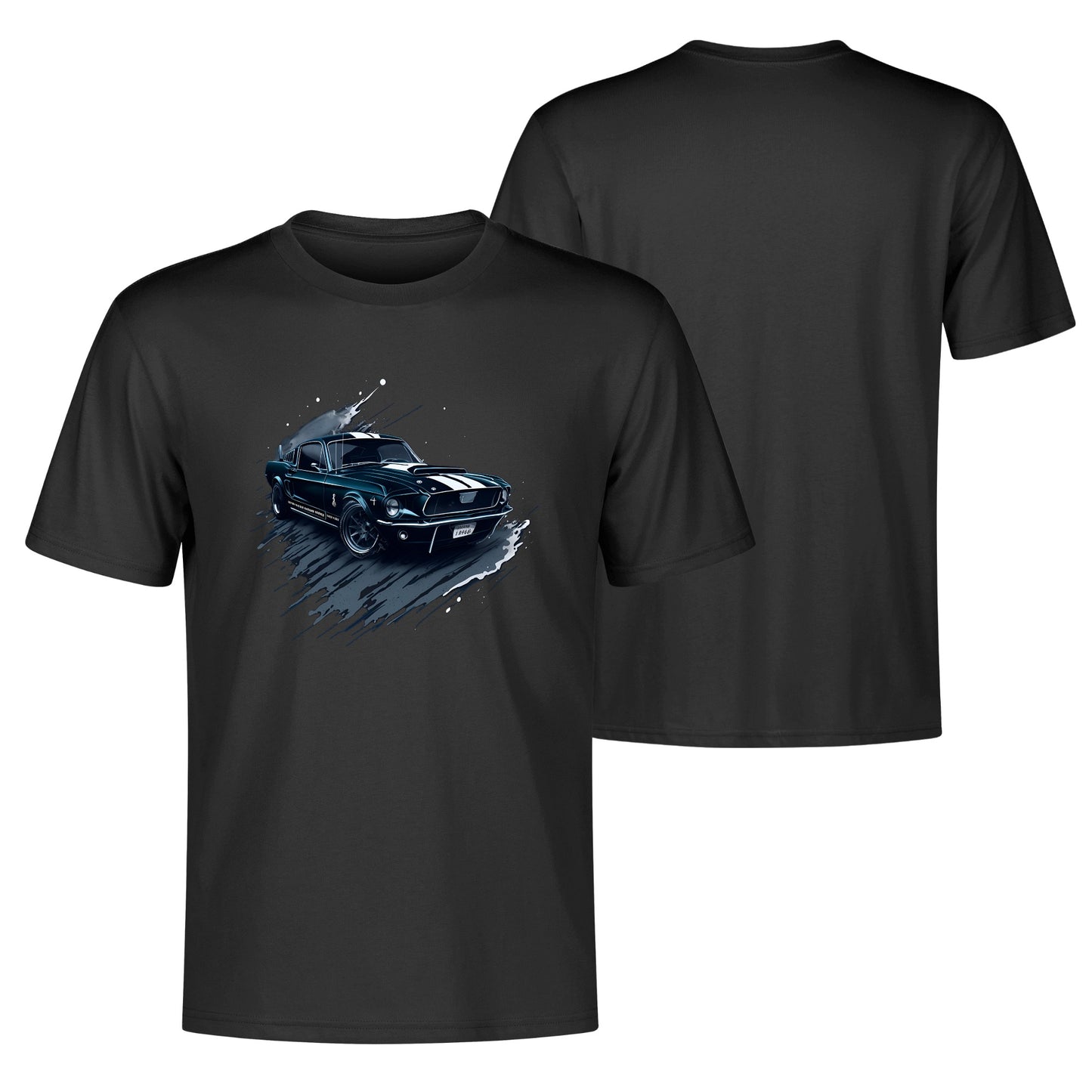 Men's Cotton Front Back Printing T Shirt