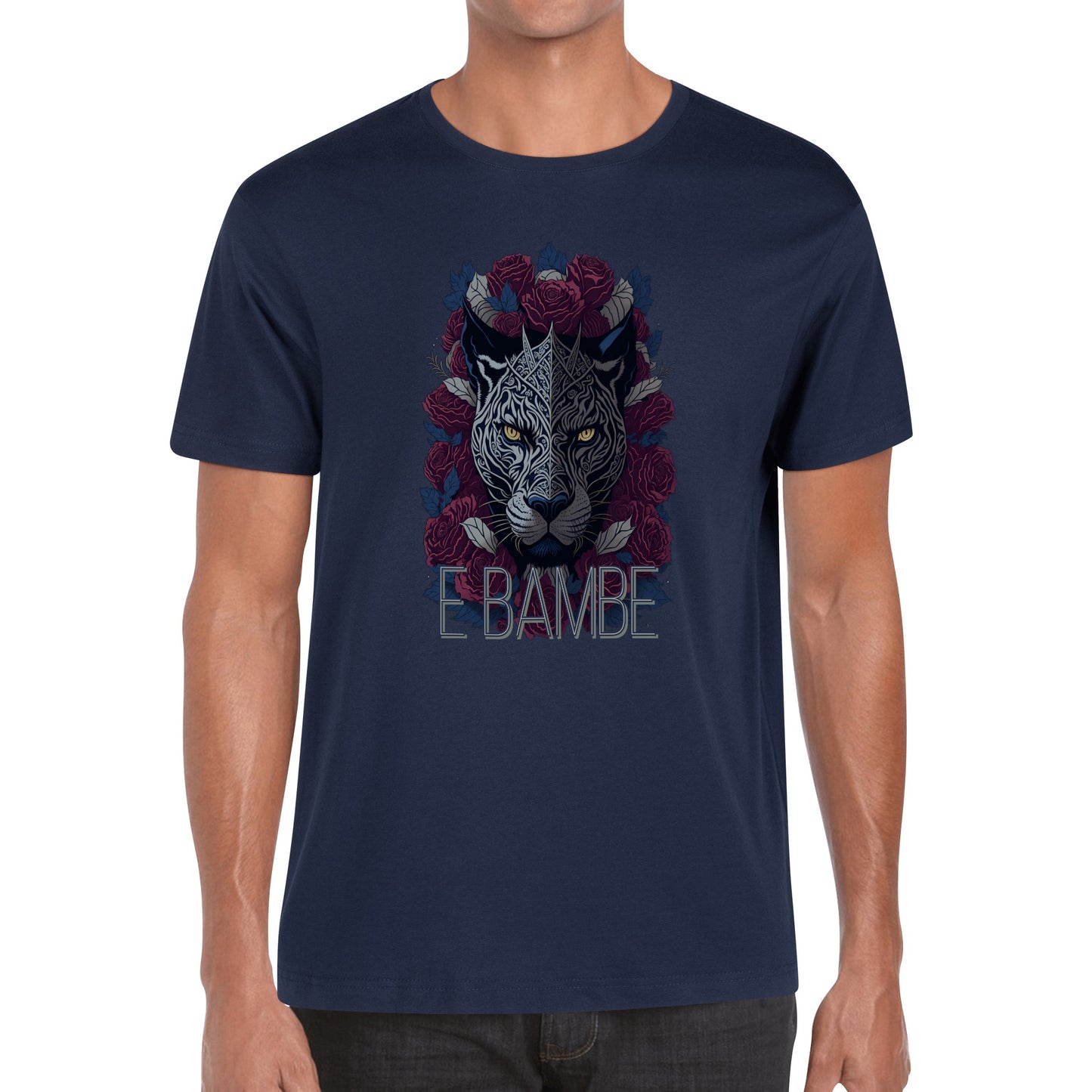 Men's Cotton Front Back Printing T Shirt