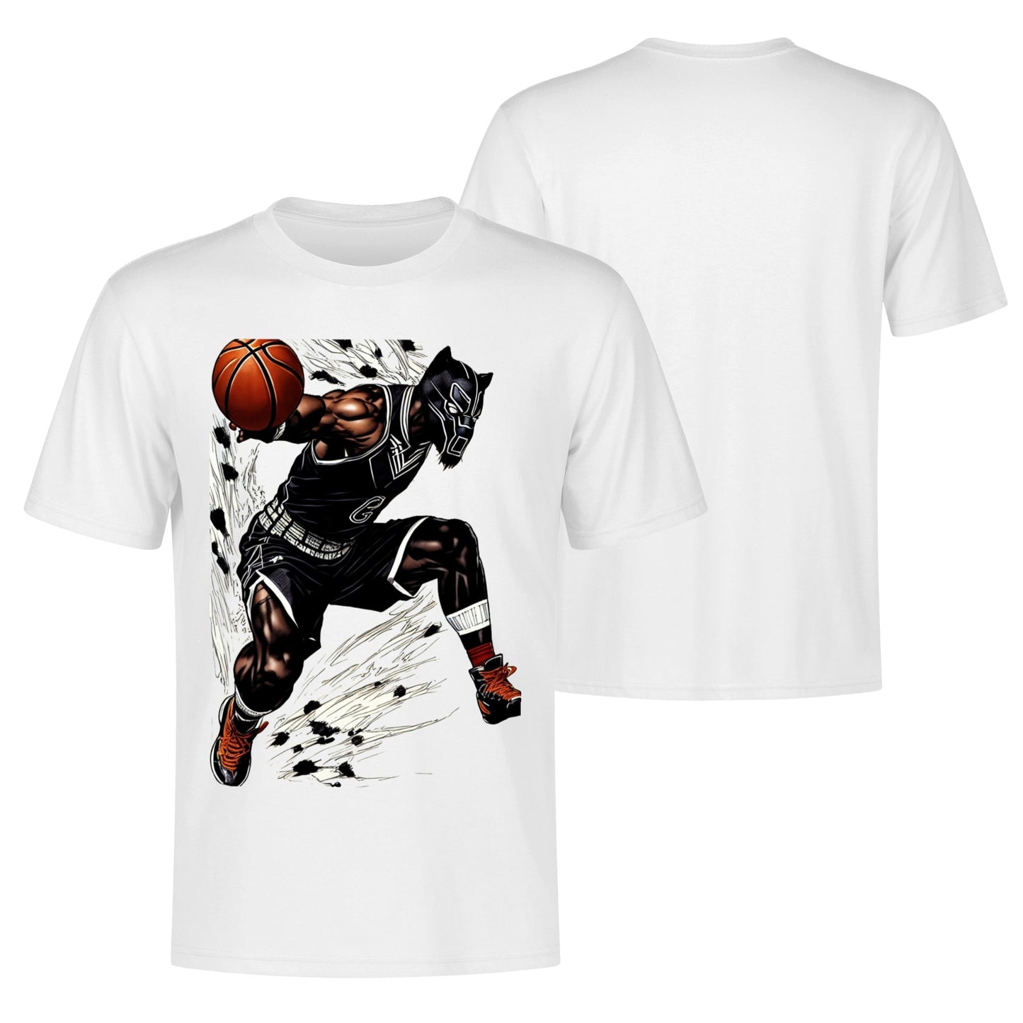 Men's Cotton Front Back Printing T Shirt