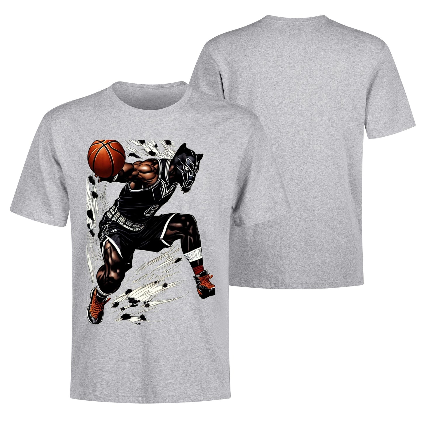 Men's Cotton Front Back Printing T Shirt