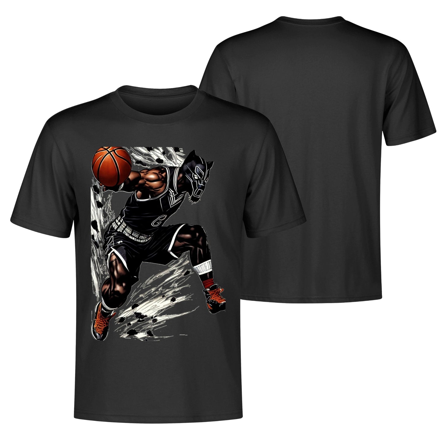 Men's Cotton Front Back Printing T Shirt