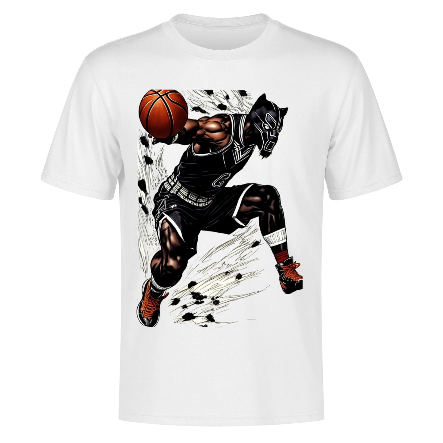 Men's Cotton Front Back Printing T Shirt