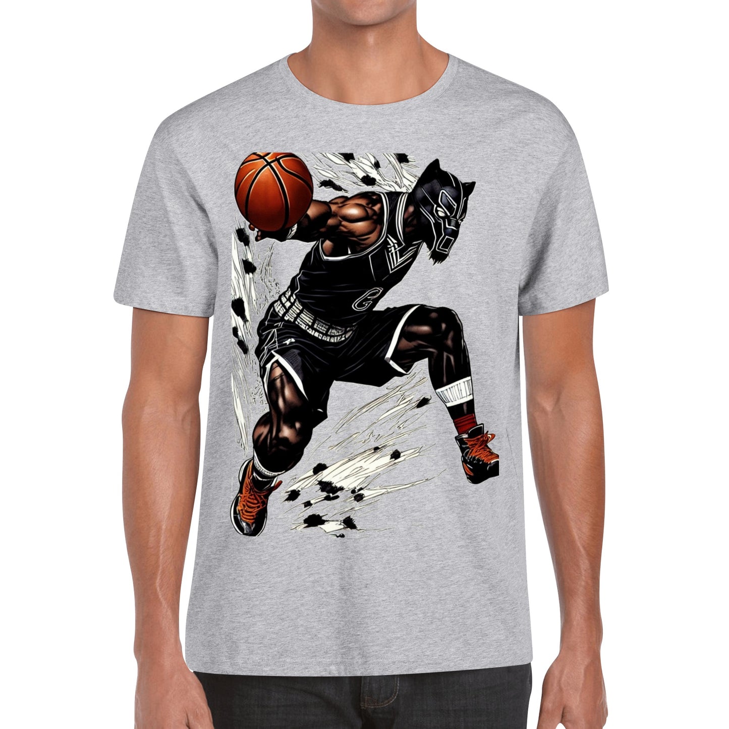 Men's Cotton Front Back Printing T Shirt