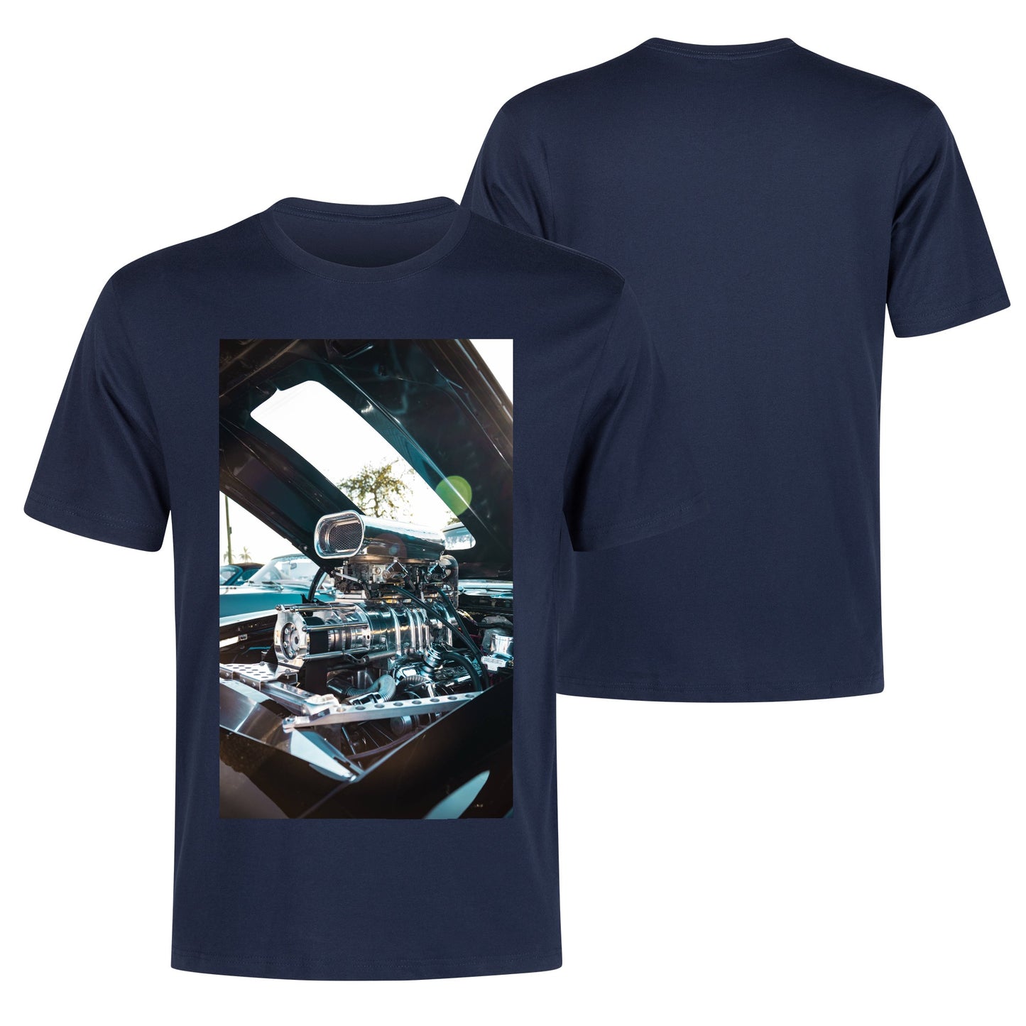 Men's Cotton Front Back Printing T Shirt