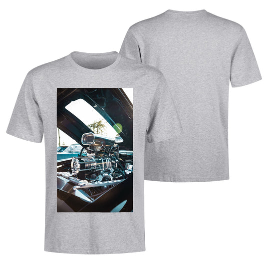 Men's Cotton Front Back Printing T Shirt