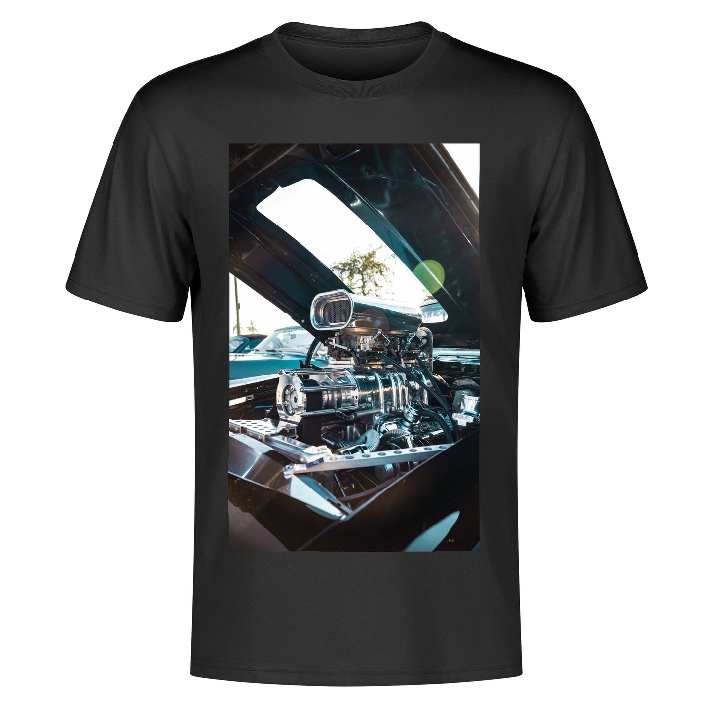 Men's Cotton Front Back Printing T Shirt