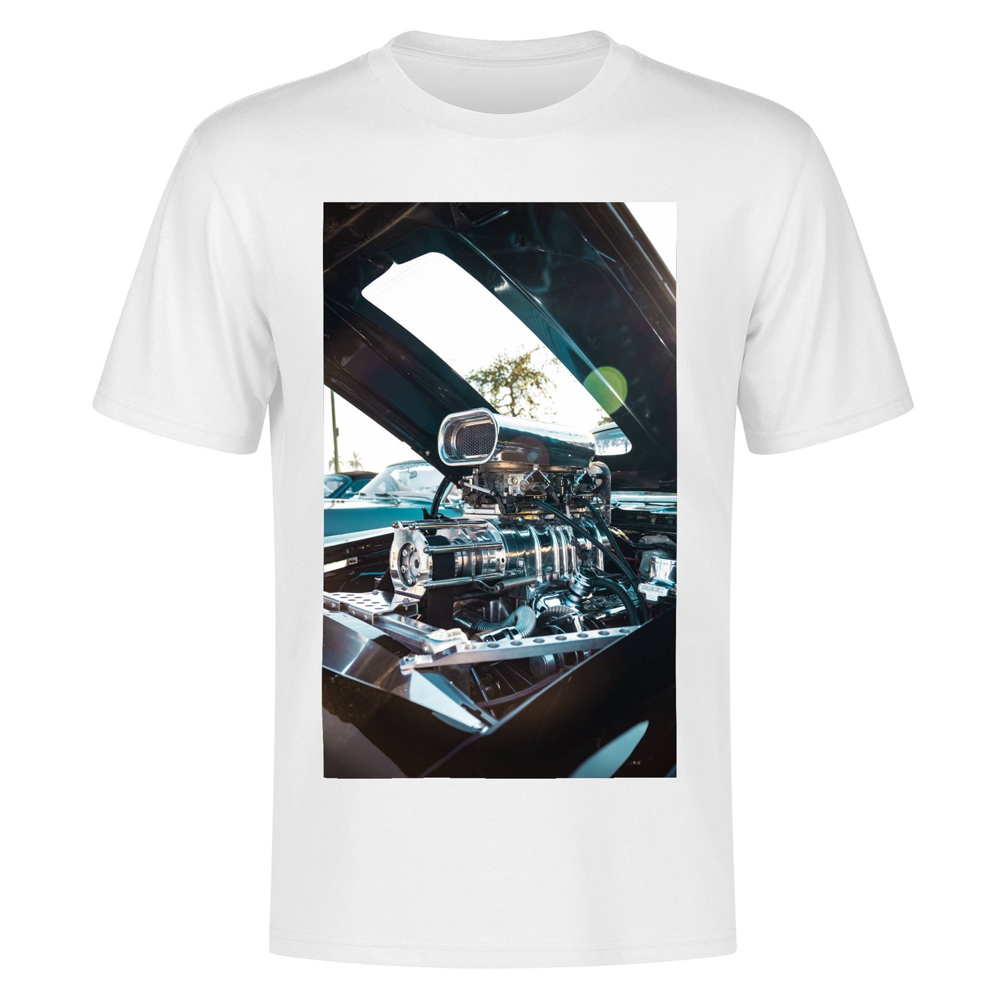 Men's Cotton Front Back Printing T Shirt