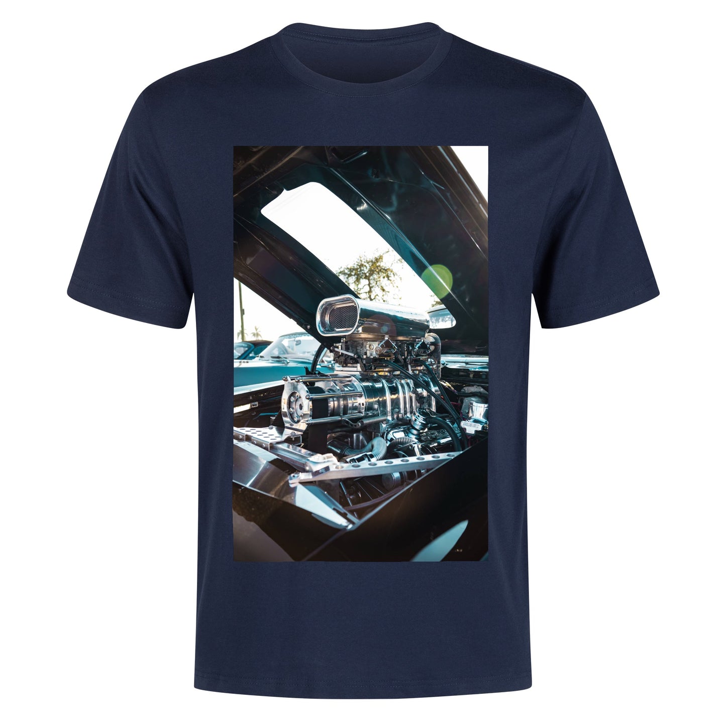 Men's Cotton Front Back Printing T Shirt