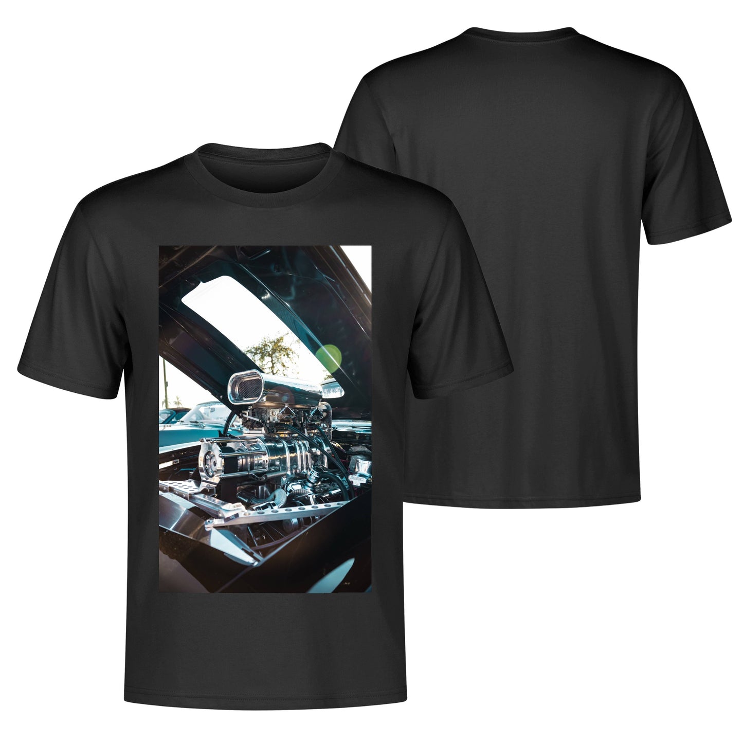 Men's Cotton Front Back Printing T Shirt