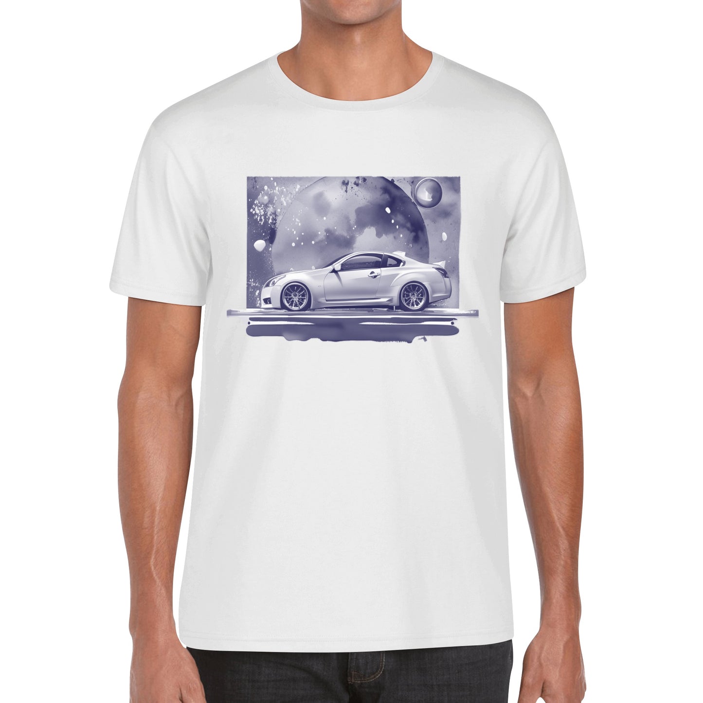 Men's Cotton Front Back Printing T Shirt