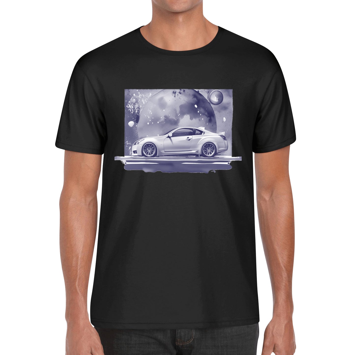 Men's Cotton Front Back Printing T Shirt