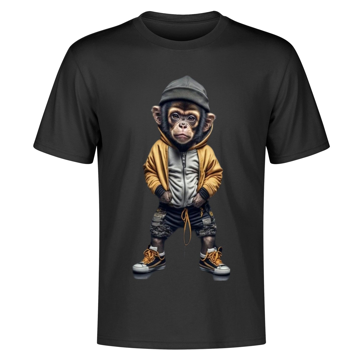 Men's Cotton Front Back Printing T Shirt