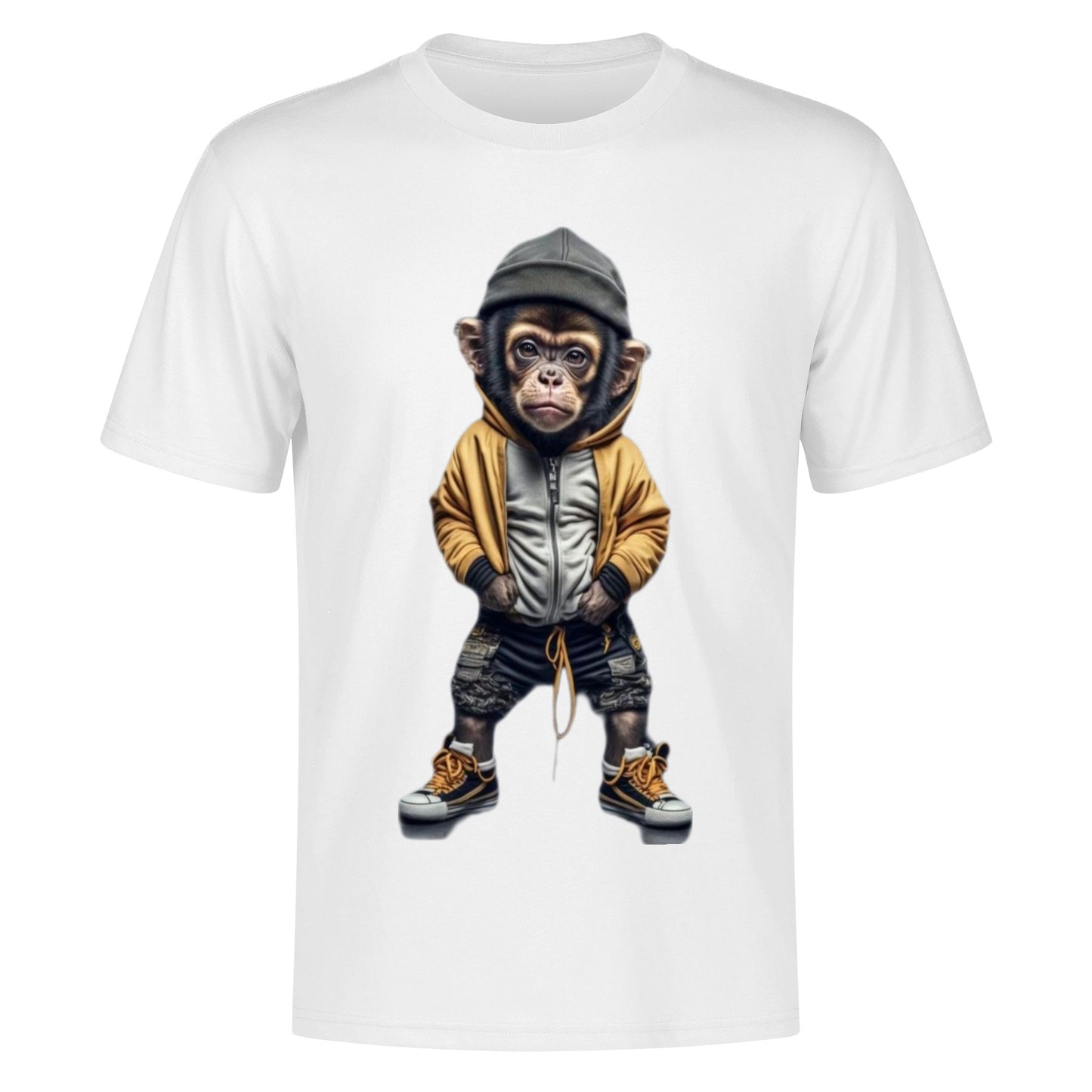 Men's Cotton Front Back Printing T Shirt