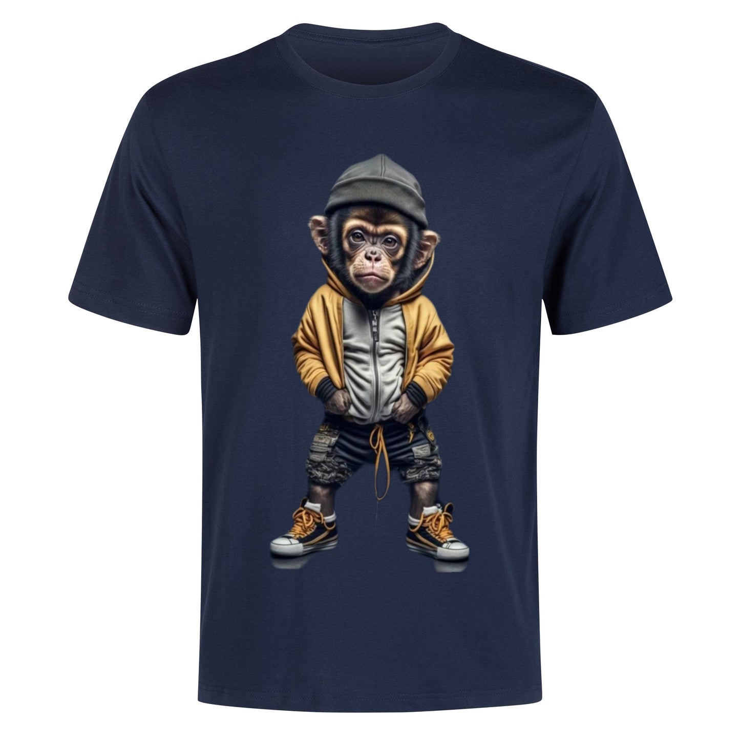 Men's Cotton Front Back Printing T Shirt