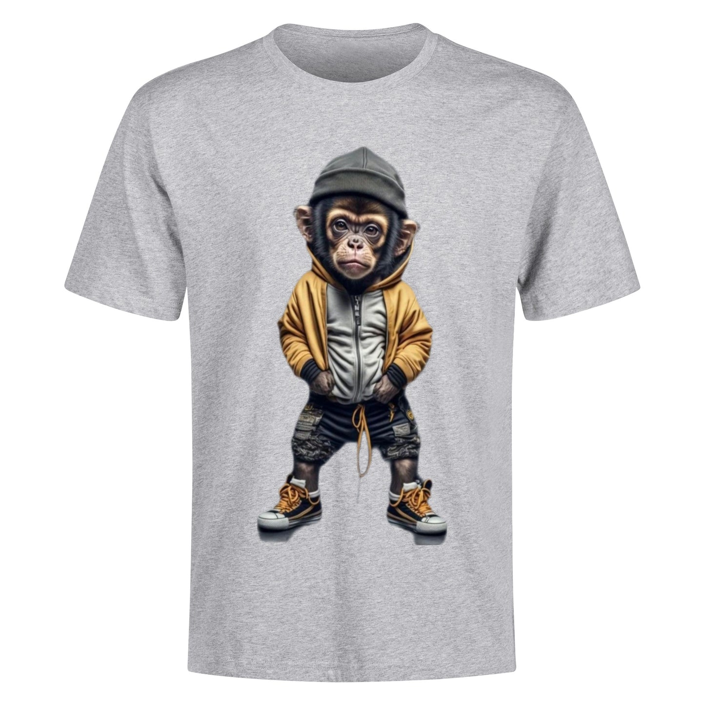 Men's Cotton Front Back Printing T Shirt