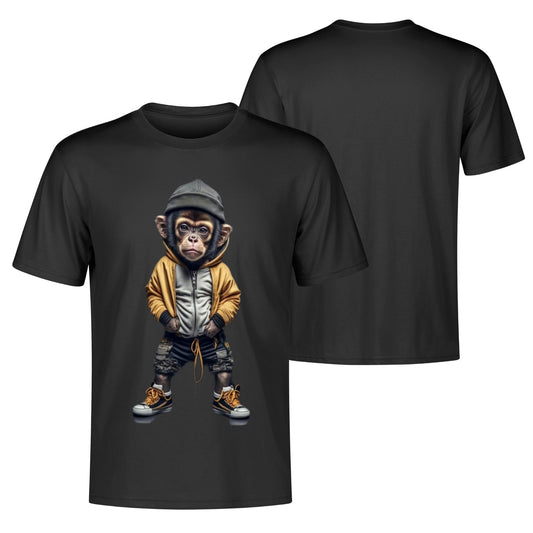 Men's Cotton Front Back Printing T Shirt
