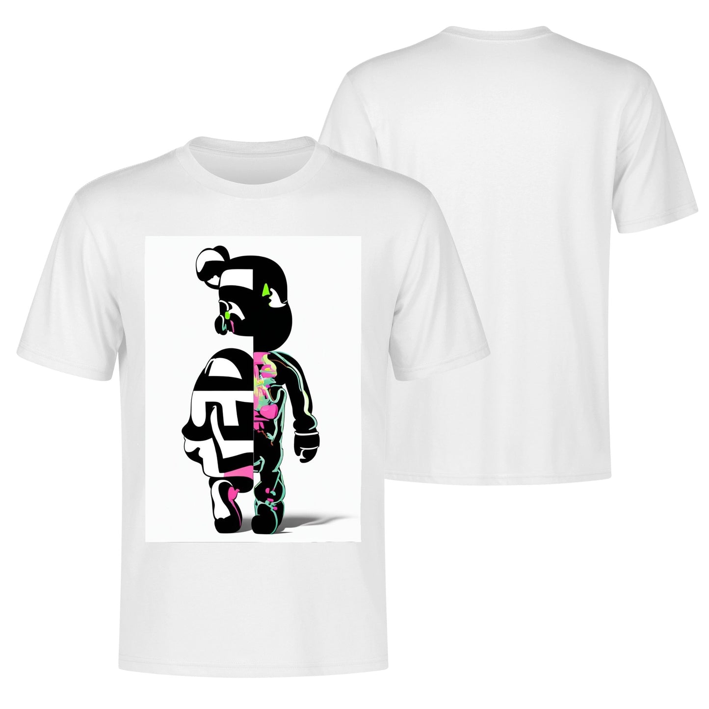 Men's Cotton Front Back Printing T Shirt