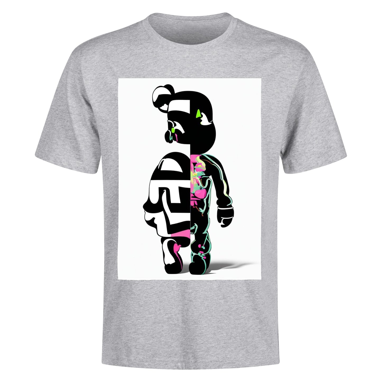 Men's Cotton Front Back Printing T Shirt