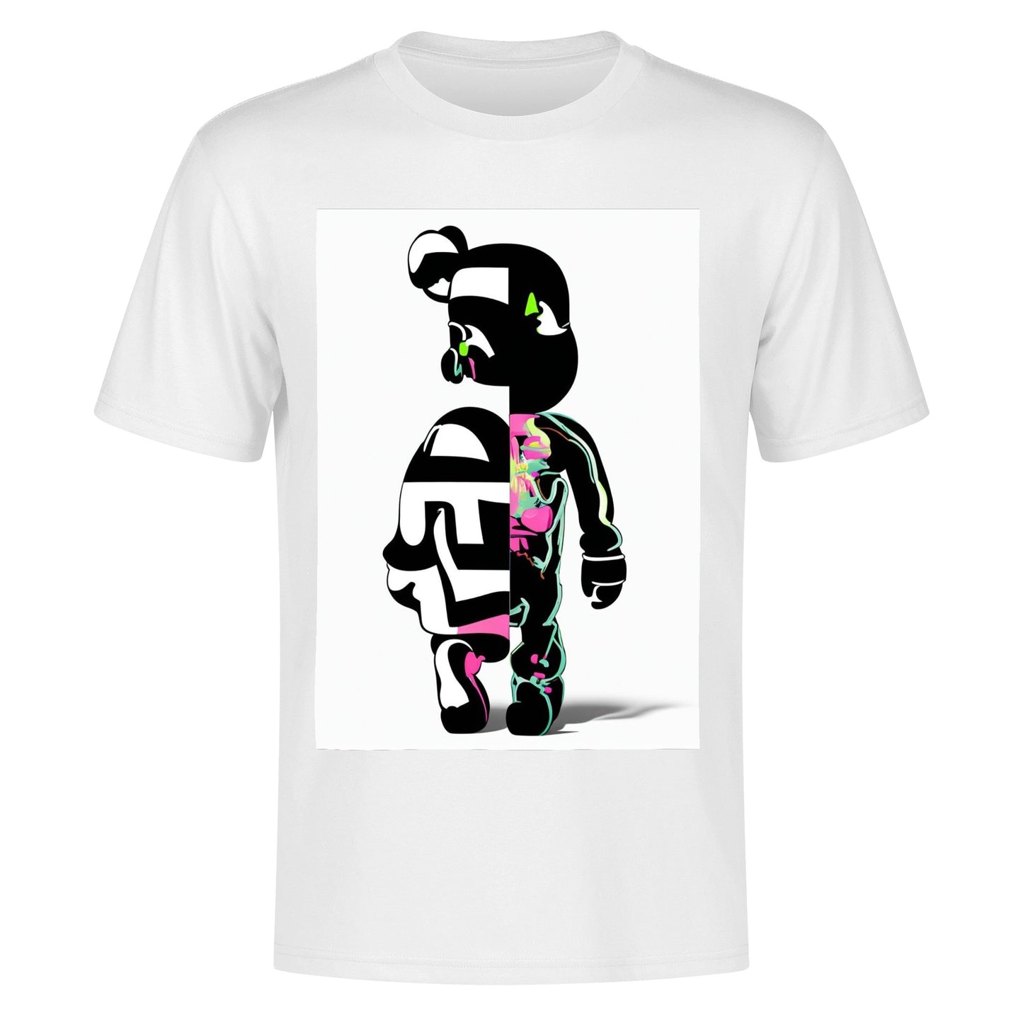 Men's Cotton Front Back Printing T Shirt