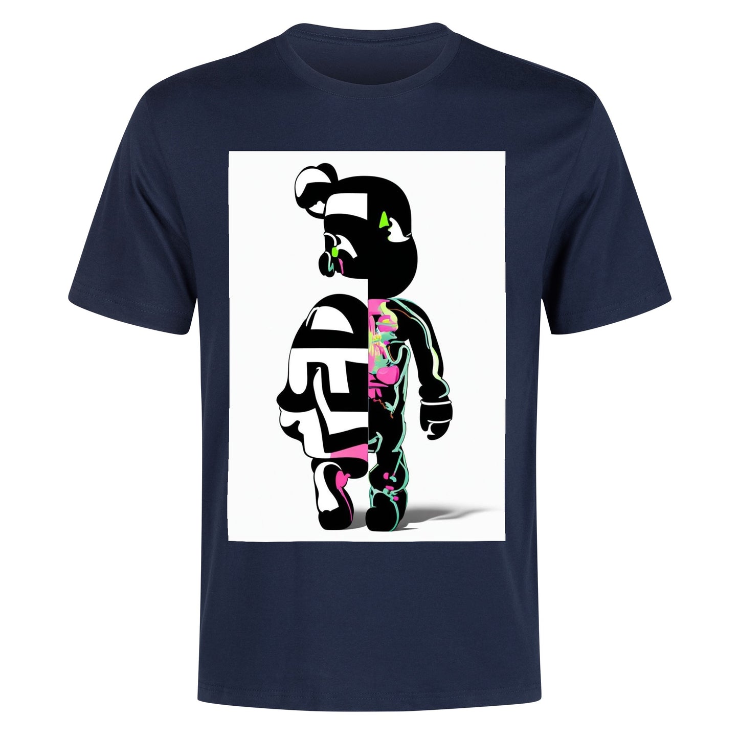 Men's Cotton Front Back Printing T Shirt