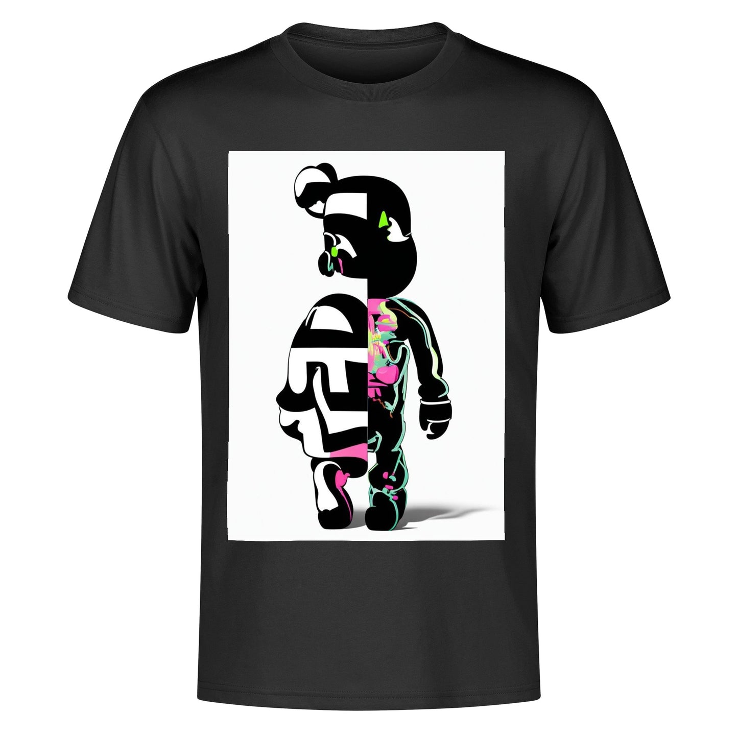 Men's Cotton Front Back Printing T Shirt