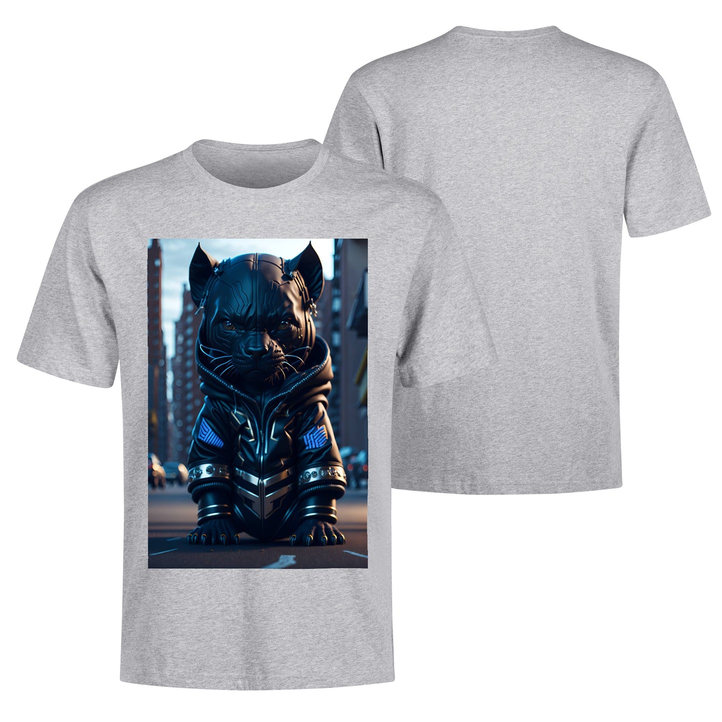 Men's Cotton Front Back Printing T Shirt