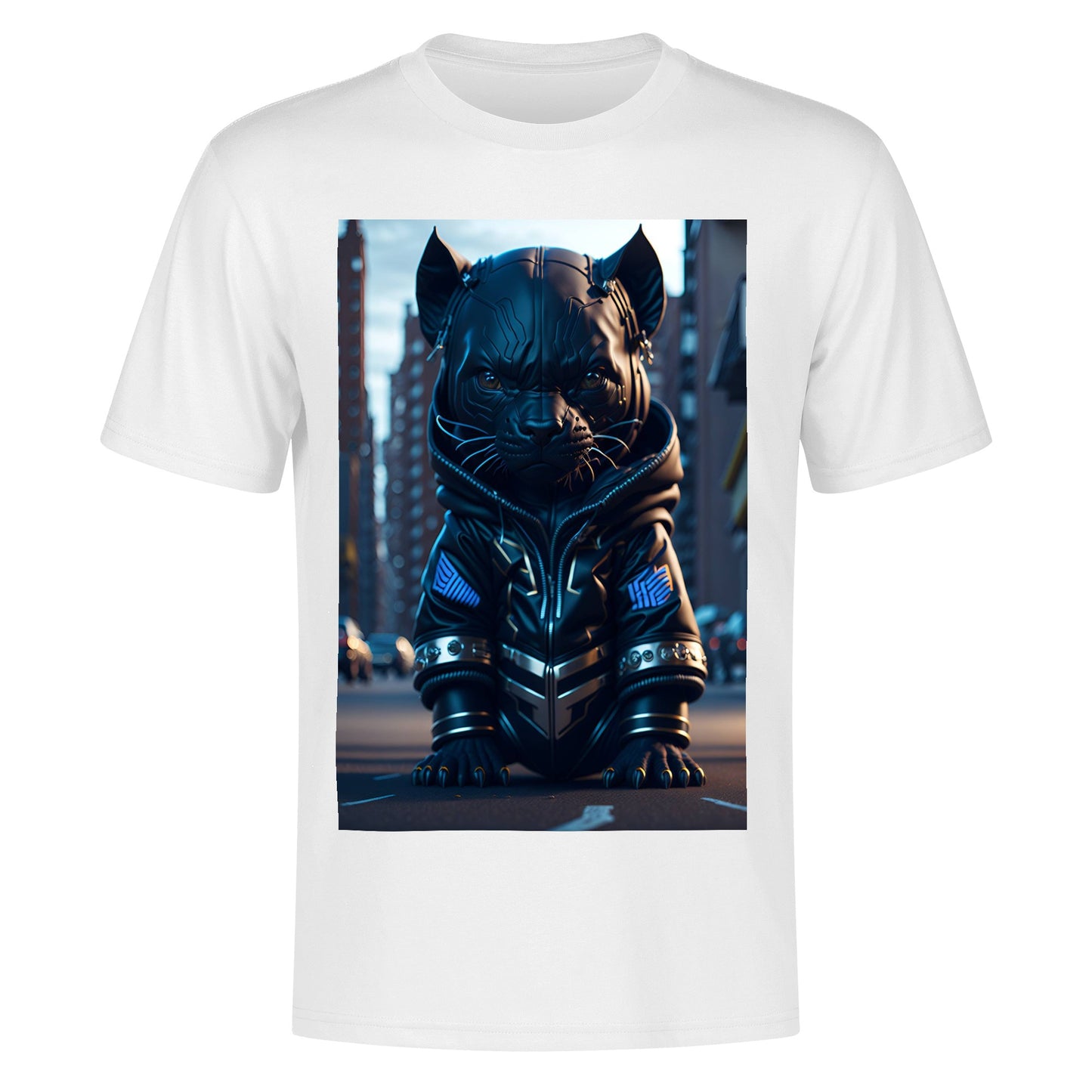 Men's Cotton Front Back Printing T Shirt