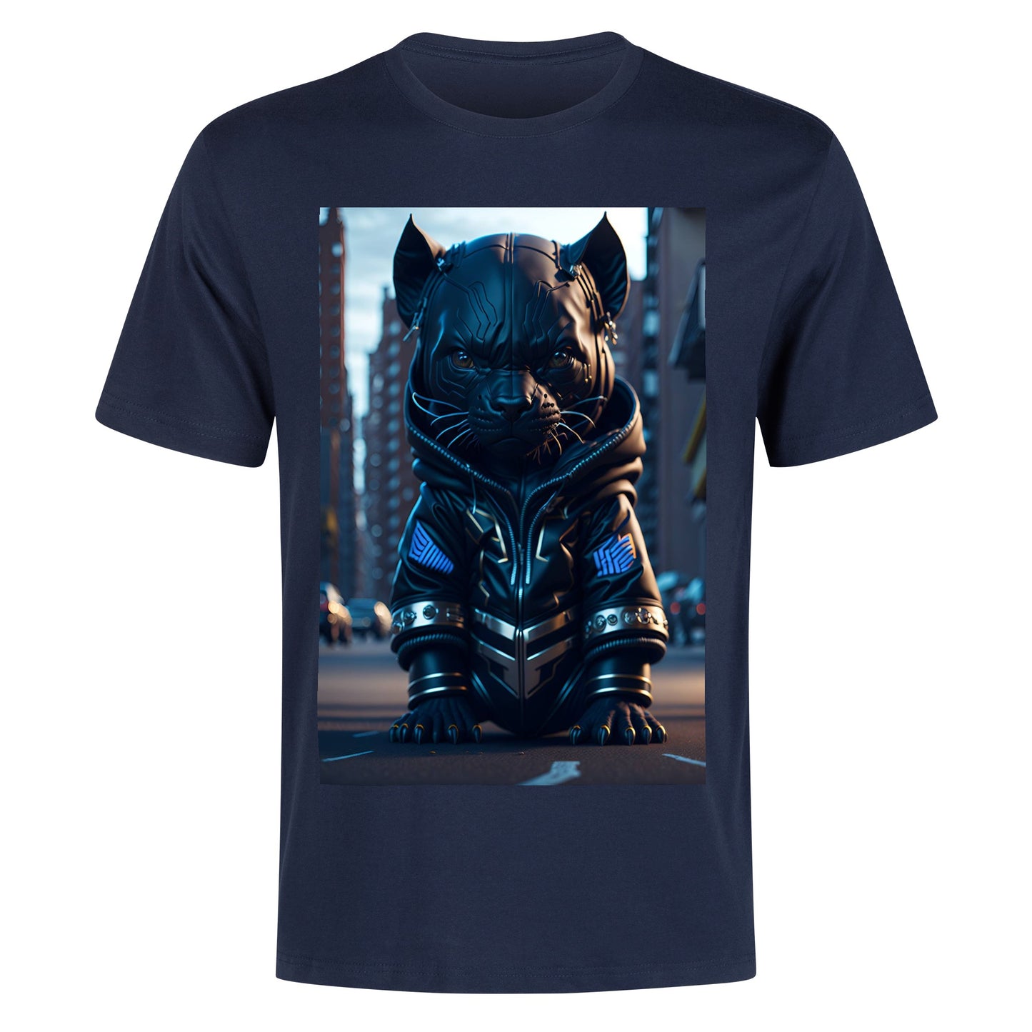 Men's Cotton Front Back Printing T Shirt
