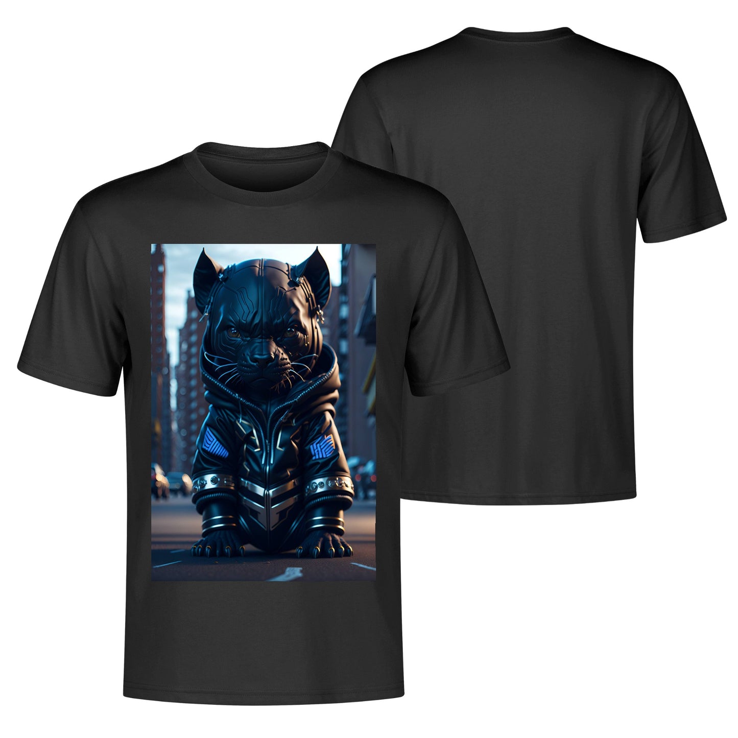 Men's Cotton Front Back Printing T Shirt