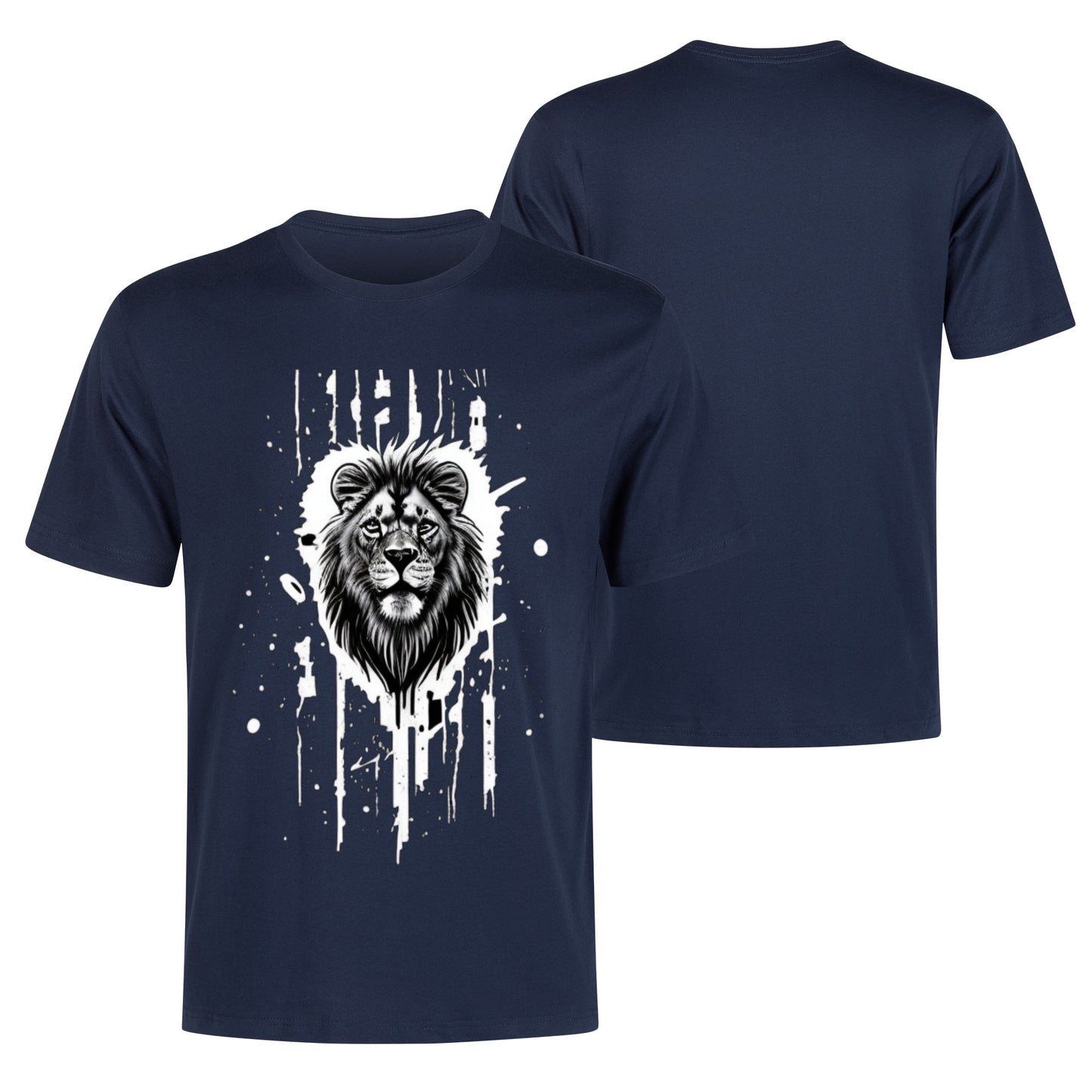 Men's Cotton Front Back Printing T Shirt