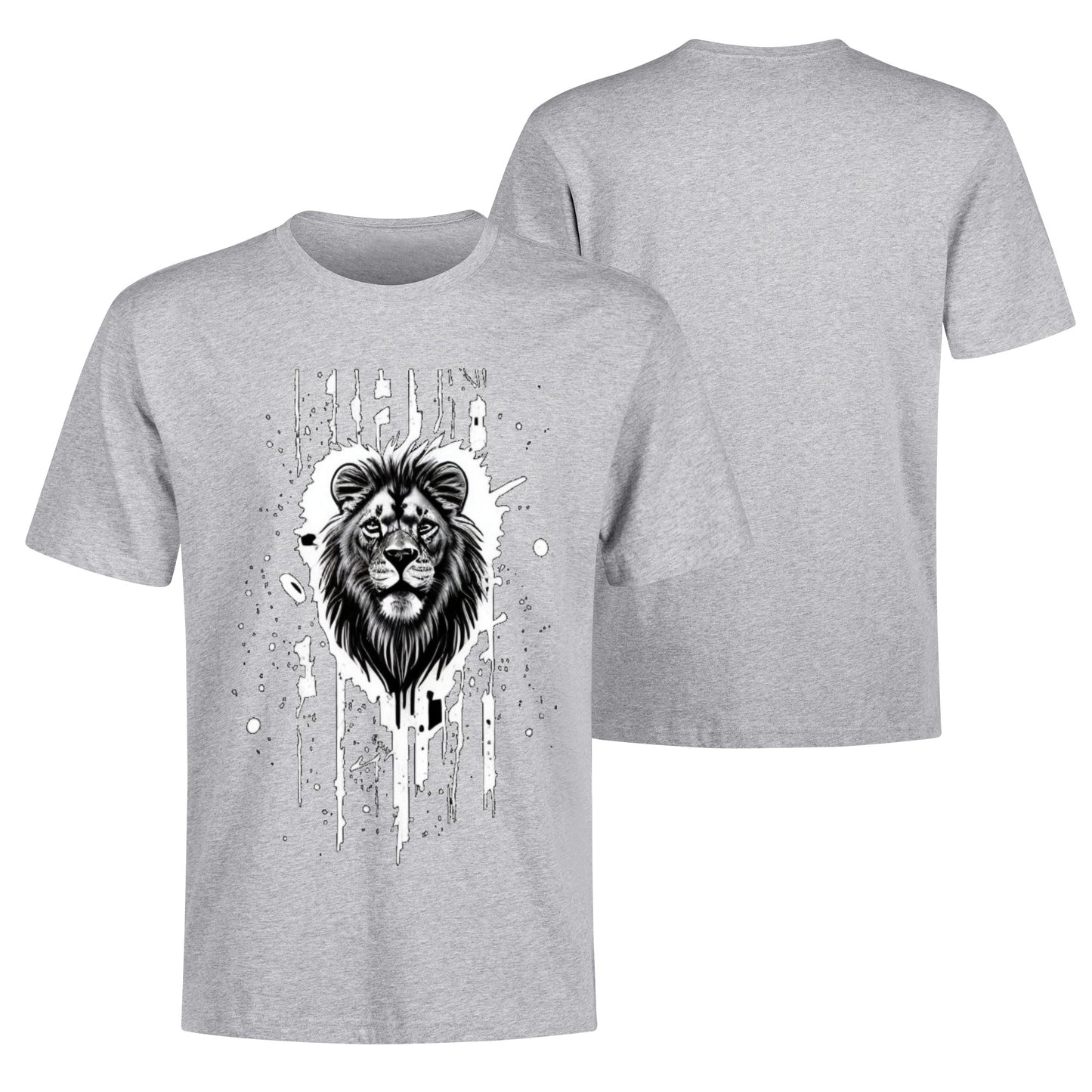 Men's Cotton Front Back Printing T Shirt