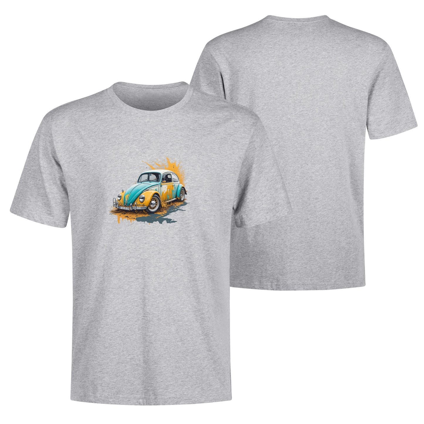 Men's Cotton Front Back Printing T Shirt
