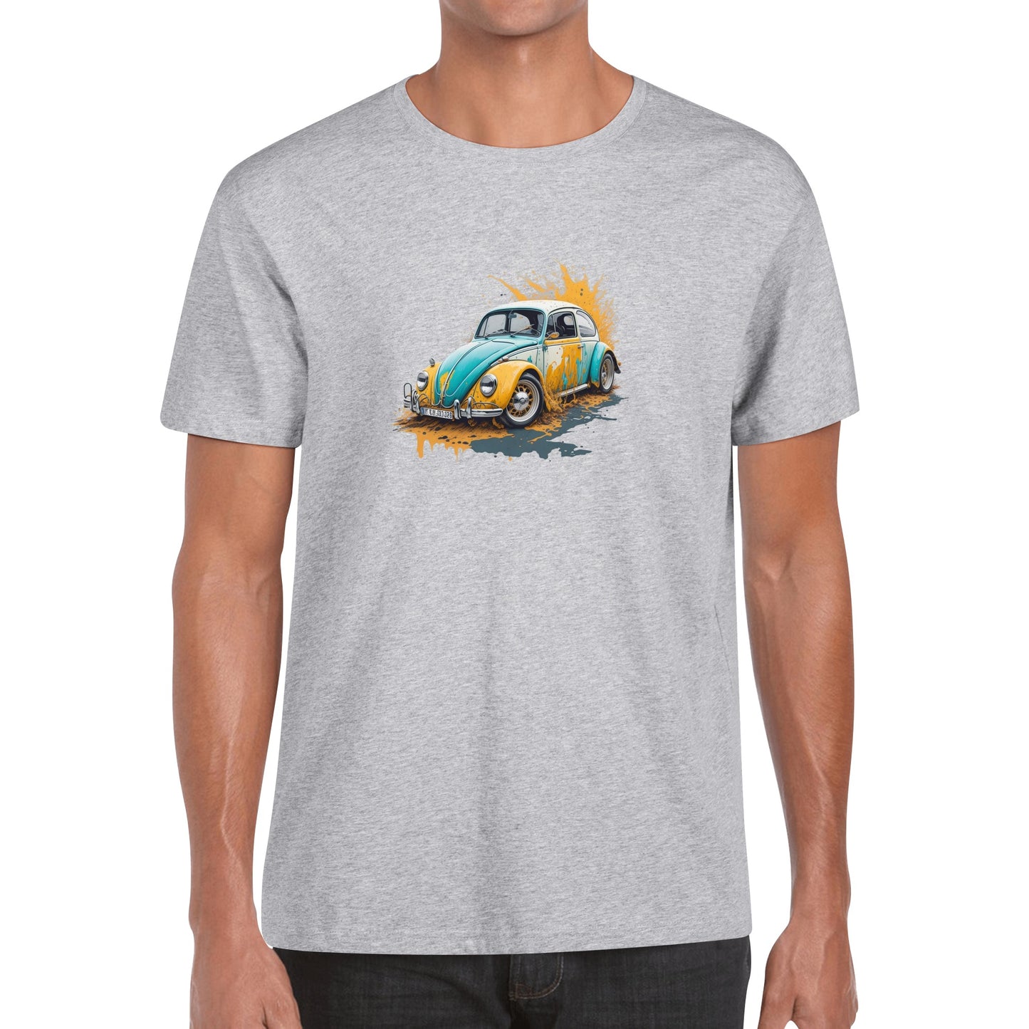 Men's Cotton Front Back Printing T Shirt